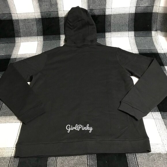 Nike pullover hoodie in BLACK WITH WHITE/GREY LOGO SIZES MEDIUM & LARGE - Picture 6 of 7